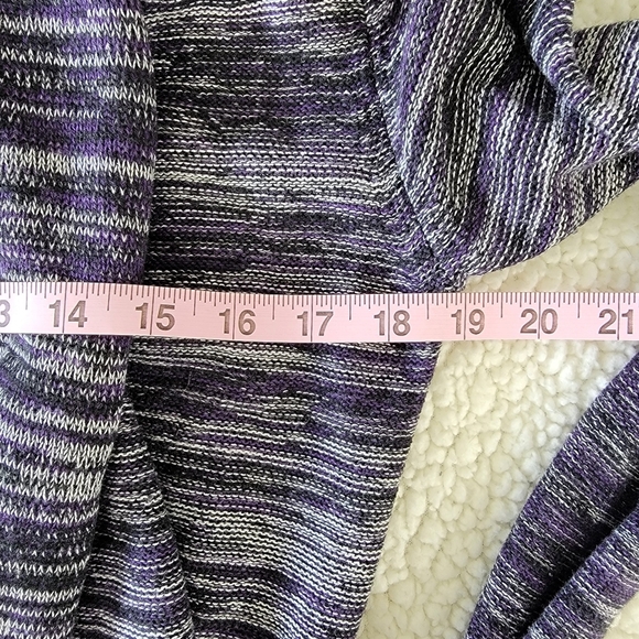 Wilfred Aritzia Flaubert Open  Cardigan Silk Casmere Blend Purple Black Marl S - Picture 10 of 11
